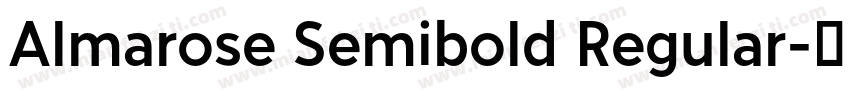 Almarose Semibold Regular字体转换